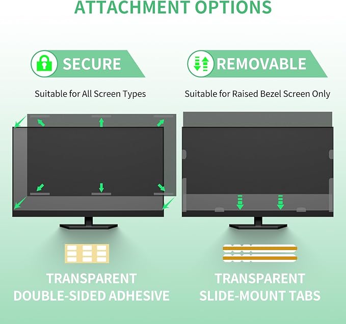 32 Inch Curved Computer Privacy Screen Filter for 16:9 Widescreen Computer Monitor Computer Screen Protector Computer Screen Privacy Shield Anti Glare and Blue Light