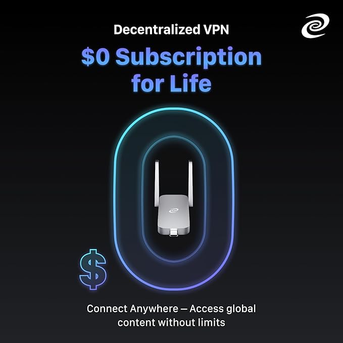 Deeper Connect Air Pocket-Sized Wireless Travel VPN Router Portable Wireguard OpenVPN DPN WiFi Router