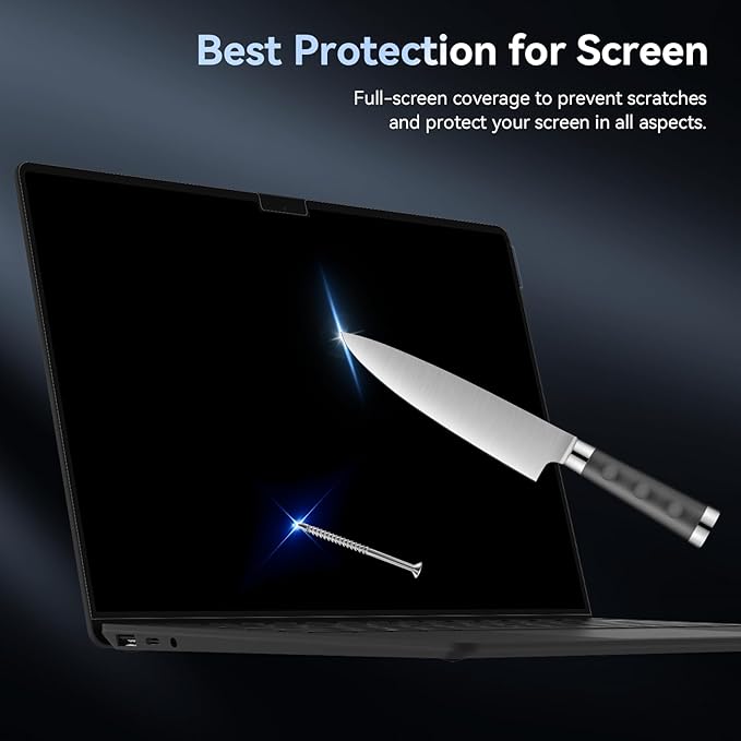 Privacy Filter Compatible with 13.5 Inch Surface Laptop 5/4/3/2/1,Easy On/Off Removable Anti-Glare Blue Light Laptop Privacy Screen Black Security Private