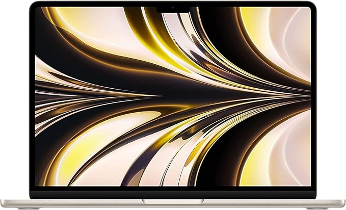 2022 Apple MacBook Air with Apple M2 Chip (13-inch, 16GB RAM, 512GB SSD Storage) (QWERTY English) Starlight (Renewed)