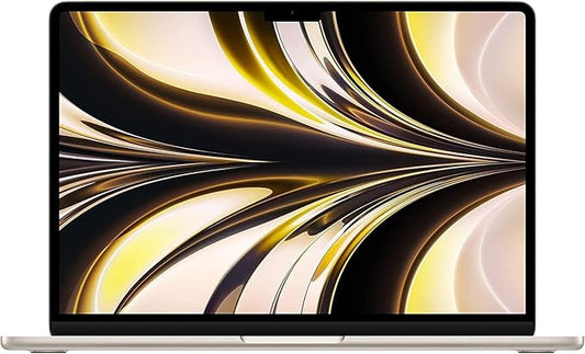 2022 Apple MacBook Air with Apple M2 Chip (13-inch, 16GB RAM, 512GB SSD Storage) (QWERTY English) Starlight (Renewed)