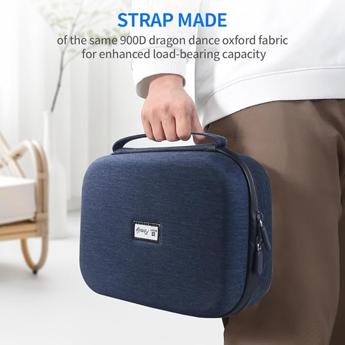 Electronics Organizer Travel Case Waterproof,Multi-Function Cable Storage Bag for Charger Phone Earphone USB Cables,Portable Wire Organizer Pouch for Travel Accessories,Dark Blue