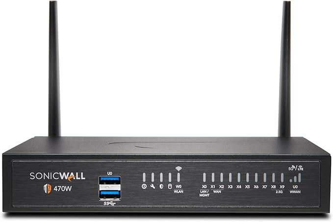 SonicWall TZ470W TradeUp (03-SSC-3016) | 3YR Advanced Protection Security Suite and 1 YR Cloud Secure Edge - Secure Internet Access (Basic-10 Users) and Secure Private Access (Advanced-3 Users)