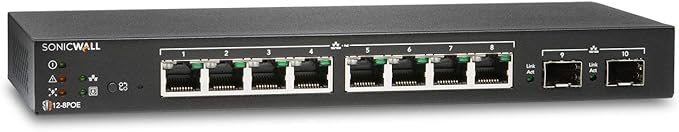 SonicWall Switch SWS12-8POE with 5YR 24x7 Dynamic Support (02-SSC-2463+02-SSC-4778)