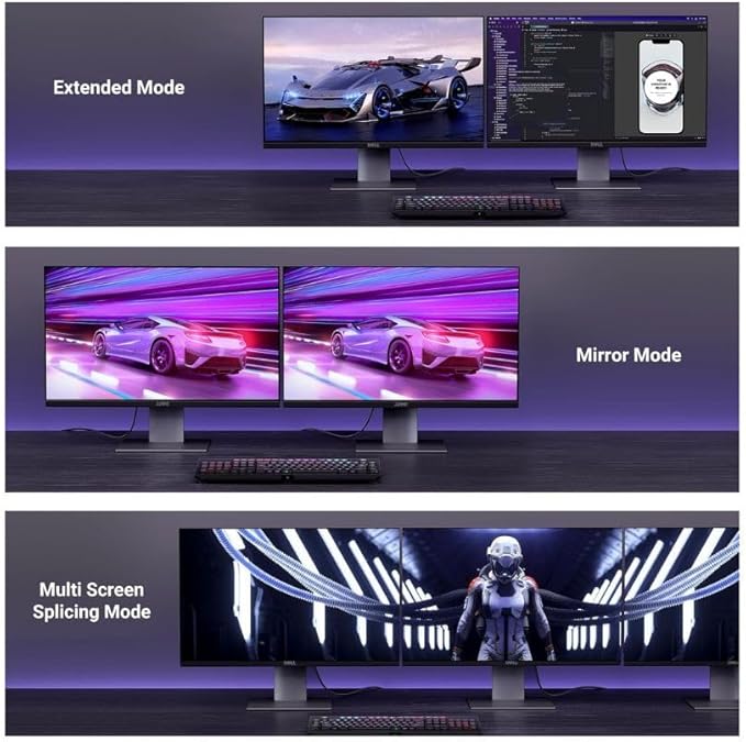 UGREEN 16K DisplayPort Cable 2.1 [VESA Certified] DP2.0 40Gbps Support 8K@240Hz 4K@240Hz HDR, HDCP, DSC 1.2a, Braided Display Port Cable Cord Compatible FreeSync G-Sync Video Card Monitor, 6.6FT