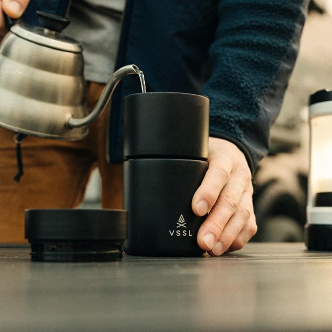 Nest Pour Over Coffee Set, Transportable and Compact Pour Over Set with 10 oz Double Walled Mug