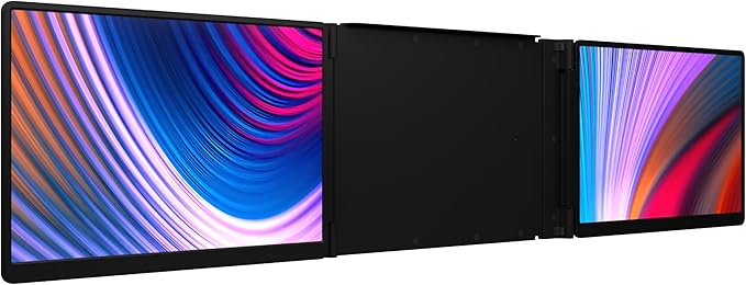 16" Pro Triple Laptop Screen Extender, Dual 16" 2k Portable Monitors, 144Hz, 100% DCI-P3, Compatible with 16" MacBook Pro M1, M2, M3, M4 & Windows Laptops, for Gaming, Creators, & Professional