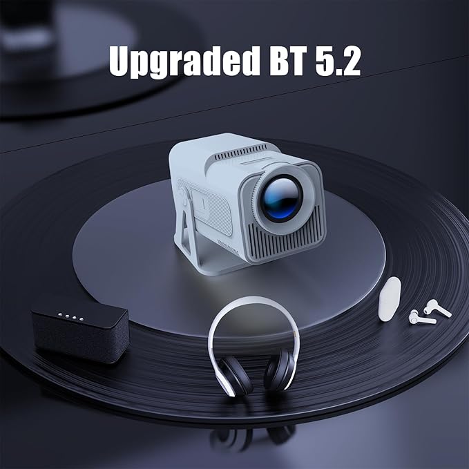 Magcubic Mini Projector with Wifi and Bluetooth, Built-in Android 13, Portable Smart 1080P Projector with 4K Support, Auto Keystone, Voice Control, HY320 NTV