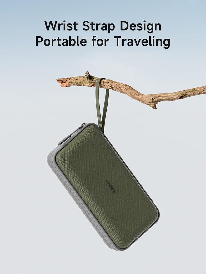 Hagibis Electronics Organizer Travel Case Cable Organizer Bag Pouch Portable Waterproof Carry Case for Cable, Charger,Power Bank, SD Card, Mouse, USB Flash Disk (DPB03 Green)