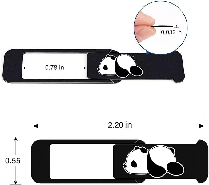 Laptop Camera Cover Slide,Webcam Cover Slide,Protecting Your Privacy Security & Shelter from Breath Lamp-Cute Pattern Design丨Fits Laptop & Desktop, PC-Ultrathin for iMac(Pnada)