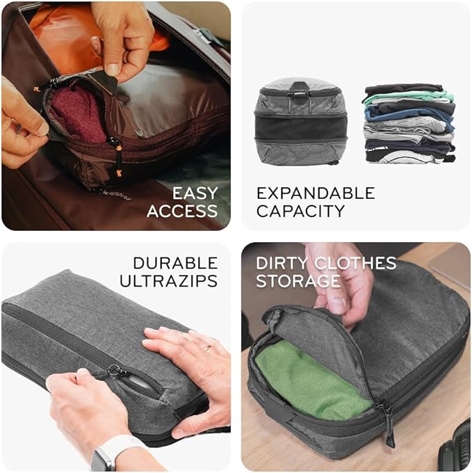 Peak Design Packing Cube Small for Quick and Efficient packing (Eclipse)