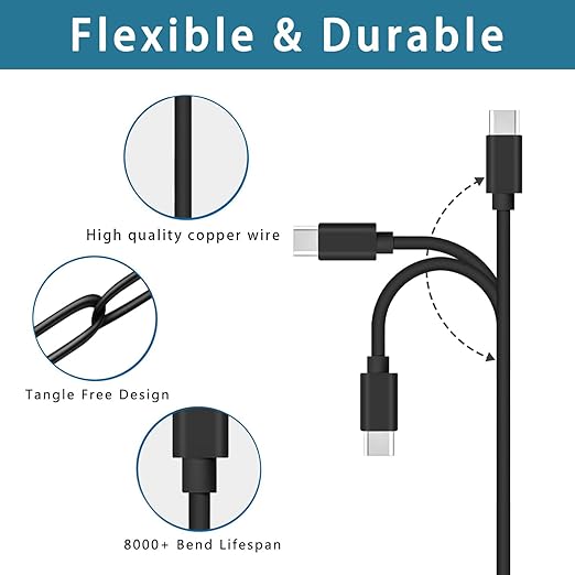 USB C Charger for Kyocera DuraForce Ultra 5G e7110 Pro 2 E6910 E6920, Duraxv Extreme E4810, Orbic Magic 5G, Cricket Dream 5G/Innovate E, Coolpad Phone