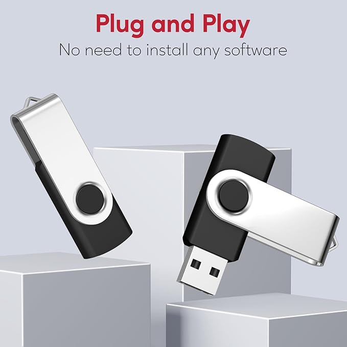 AreTop 512MB USB Flash Drives 200 Pack, Premium USB2.0 200 Pack Thumb Drives Bulk USB Pendrive Memory Stick Jump Drive Flash Drives Bulk (200 Pack 512MB, Black)