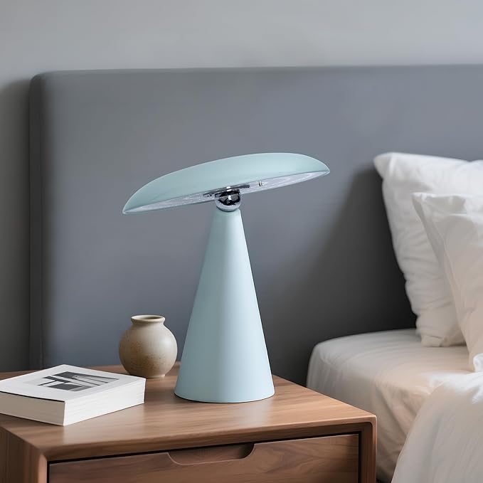 Elegant & Modern “Magnetic Cordless LED Table Lamp – Portable Touch-Dimmable Bedside Light for Bedroom, Living Room & Small Spaces (Light Gree)”