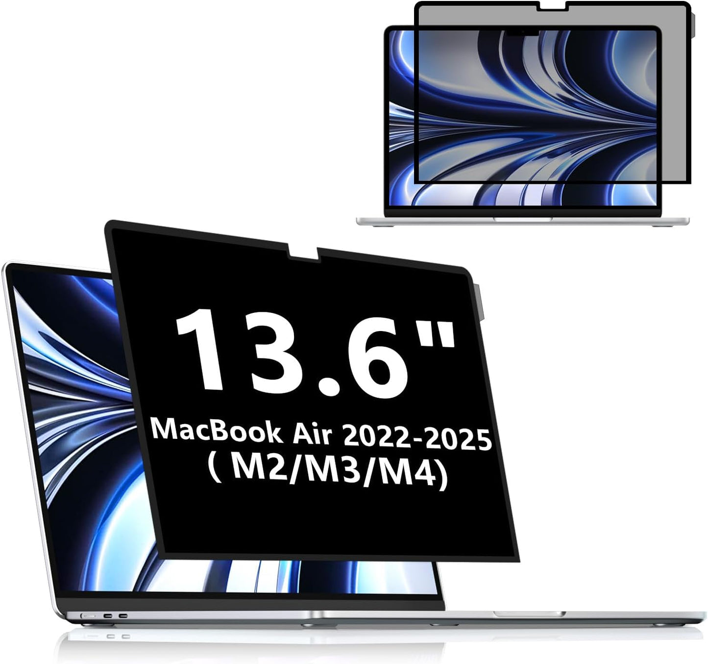FILMEXT MacBook Air M2 13.6-inch Screen Protector, Privacy Shield, 2022 Release (A2681), Polyethylene Terephthalate, 1 Piece