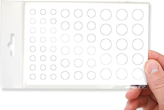 BLOCKED Stackable Webcam/Camera Vinyl Covers | 57 Low-Tack Restickable Webcam Sticker | Multiple Sizes | White 57-Pack (Ultra Glossy)