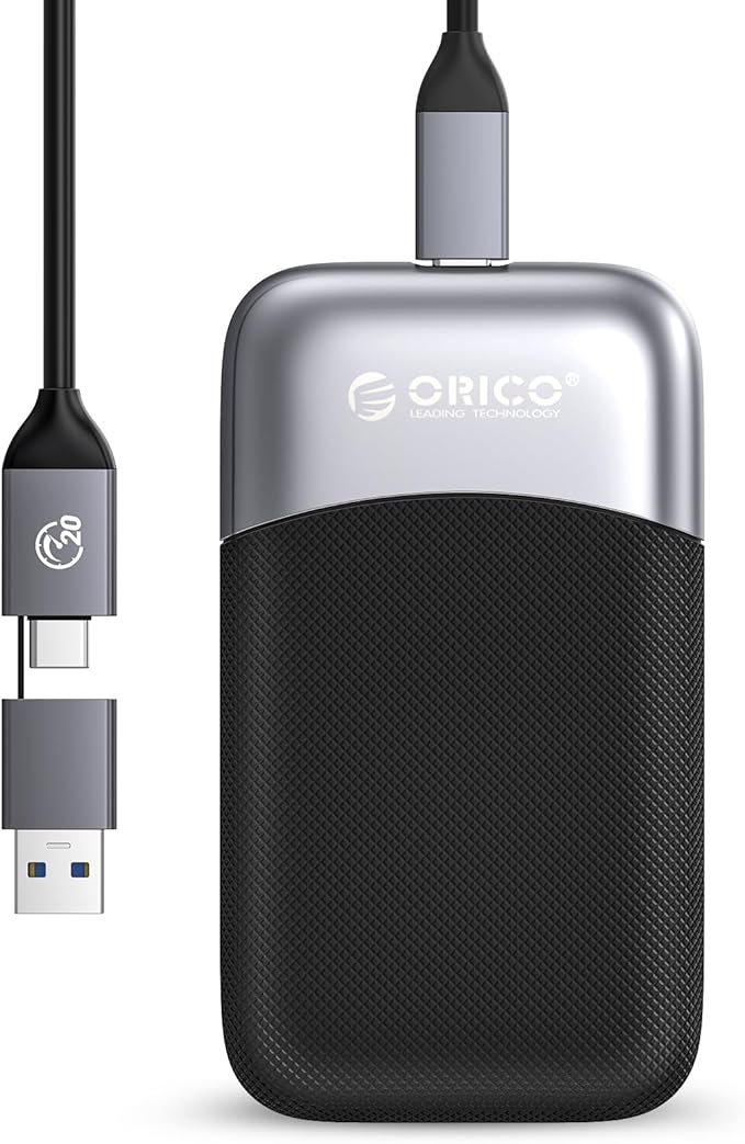 ORICO 512GB External SSD Up to 2000MB/s, Portable Solid State Drive with 20Gbps USB C&A Cable, Reliable Storage for Type-C Smartphone, Tablets, Laptops, USB 3.2 Gen 2x2- M20