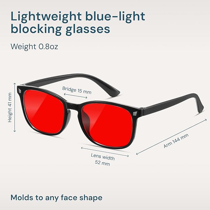 Gaoye Blue Light Glasses for Computer & Gaming - Anti UV Ray Lenses, Scratch-Resistant & Comfort Fit