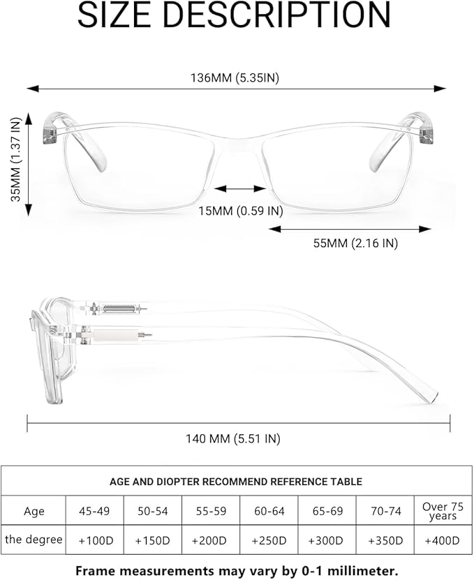 TERAISE Fashion Anti-blue light Reading Glasses Men Women Computer Reader