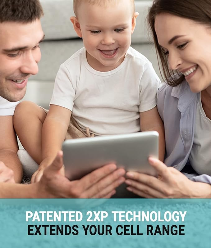 SureCall FlareDB+ Cell Phone Signal Booster for Home & Office; boosts up to 3500 sq ft on 5G/4G LTE, Multi-User, Verizon and AT&T, FCC Approved, USA Company