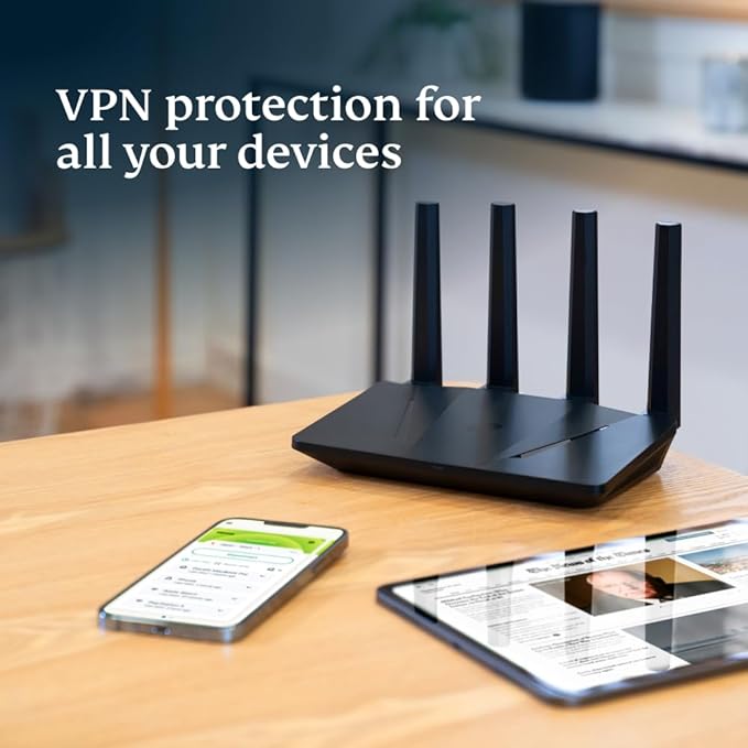 Aircove | Wi-Fi 6 VPN Router for Home | Protect Unlimited Devices | Free 30-Day ExpressVPN Trial | (U.S. & Canada Version)