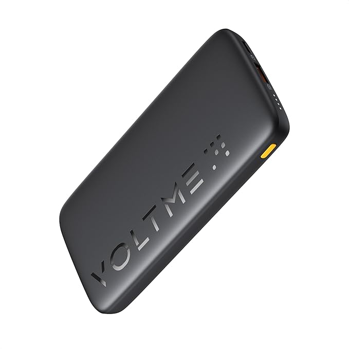 VOLTME Portable Charger, Slim 10000mAh 5V/3A Power Bank, USB C in&Out High-Speed Charging Battery Pack, Travel Essentials Dual Output Compatible with iPhone 17 16 15 14 13 12 Samsung Google iPad etc