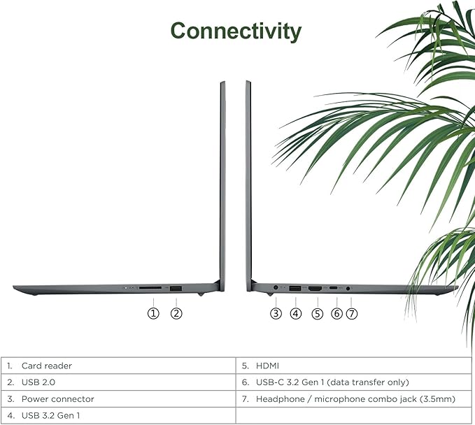 Lenovo IdeaPad 1 Home Laptop, 15.6" FHD Display, Intel Celeron Dual Core Processor, 20GB RAM, 128GB eMMC + 1TB PCIe SSD, 1 Yr Office 365, Wi-Fi 6, W11H, Additional 1 Yr ADP