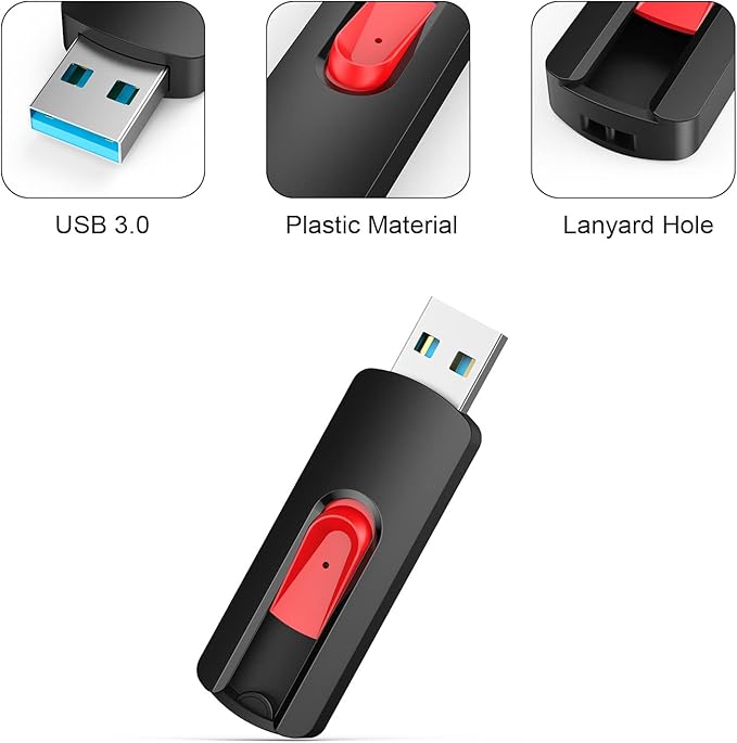 RAOYI 5 Pack 32GB USB 3.0 Flash Drive, High Speed Memory Stick Thumb Drives Jump Drive Pen Drive for PC Laptop Desktop- 32G Multipack