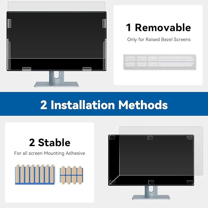 IPROKKO [2-Pack] 29 Inch Computer Privacy Screen Filter for 21:9 Widescreen Monitor, Removable 29in Anti Blue Light Glare Privacy Shield, Anti Spy Security Protector for Hp Dell Asus Acer Samsung