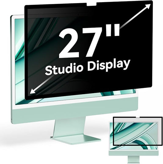 Privacy Screen for iMac 27 Inch Studio Display Desktop Computer Monitor, Anti Glare Blue Light Filter Shield, Upgraded Anti Spy 27 Inch iMac Privacy Protector