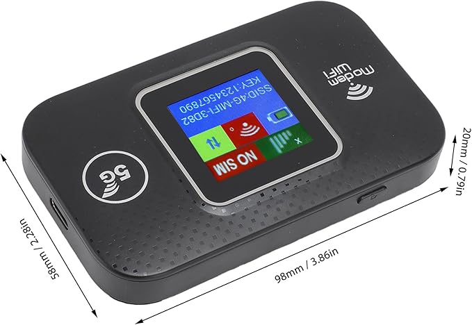 4G LTE Mobile Hotspot, 150Mbps Wi-Fi Hotspot Device with SIM Card Slot, Portable Wi-Fi Router Connects Up to 10 Devices, Support B1/3/7/8/20/38/40/41, Secure Network Anywhere