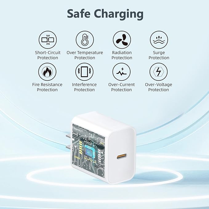 10FT for iPhone 16 15 Charger Fast Charging, Long USB C to C Charger Cord with 20W Type C Phone Fast Charging Block for iPhone 16/16 Pro/16 Pro max/16 Plus, iPhone 15/15 Pro/15 Pro max/15,iPad, 2Pack