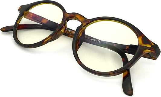 J+S Vision Blue Light Blocking Glasses for Men Women | Computer Gaming Work| Anti Strain Fatigue UV Glare | Medium-Small Fit