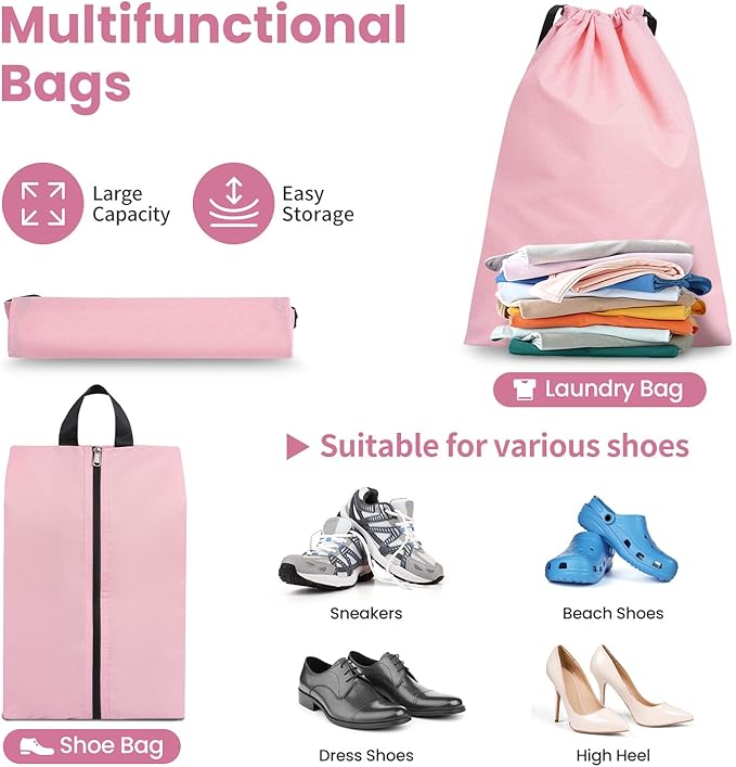 8 Set/6 Set/4 Set Compression Packing Cubes for Travel, Lightweight Vacation Travel Essentials, Travel Accessories for Suitcase Organizer Bags Set, Durable Luggage Organizer