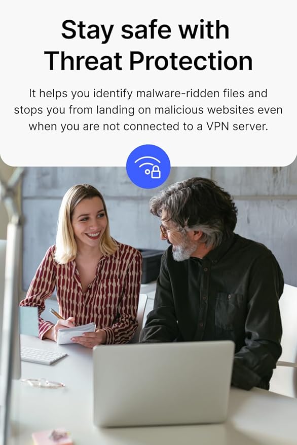 NordVPN Standard – 1-Year VPN & Cybersecurity Software Subscription For 6 Devices - Block Malware, Malicious Links & Ads, Protect Personal Information | PC/Mac/Mobile | Activation Code via Mail