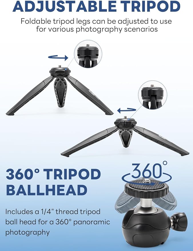 USKEYVISION Smartphone Vlogging Kit for iPhone 16/15/14 Mini/Pro/Max, Android Smartphone Content Creator Kit w/Microphone Light Auto-Switch Phone Clip for YouTube Tiktok Live Steam (Vlog K2)