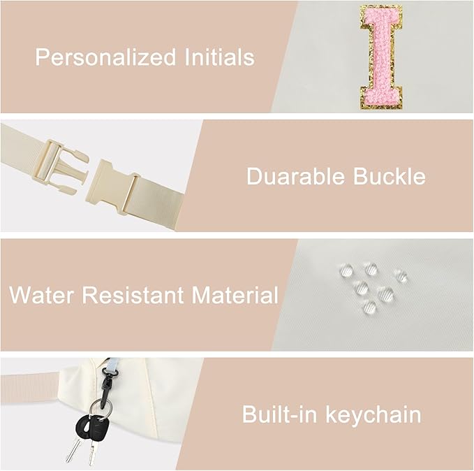 MAXTOP Large Crossbody Fanny Pack with 4-Zipper Pockets,Gifts for Enjoy Sports Festival Workout Traveling Running Casual Hands-Free Wallets Waist Pack Phone Bag Carrying All Phones