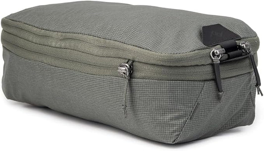 Peak Design Packing Cube, Sage, Weatherproof Luggage Cube with Dual Compartment Organization, Expansion and Compression, Zipper Opening, Travel Organizer for Men and Women, Size S