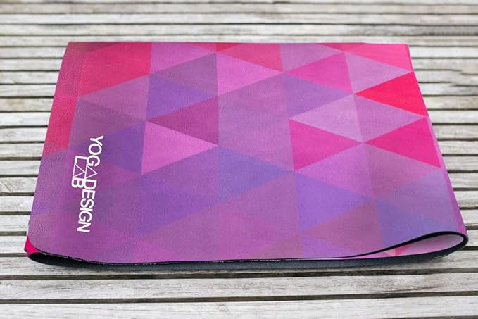 YOGA DESIGN LAB | The Combo Yoga Mat | Eco Luxury | Ideal for Hot Yoga, Power, Bikram, Ashtanga, Sweat | Studio Quality | Includes Carrying Strap!