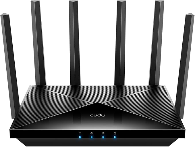 Cudy BE6500 WiFi 7 Router Dual Band Gigabit Gaming Router, 6500Mbps, VPN Client and Server, Cudy APP Control, Broadcom 2 GHz Quad-Core CPU, WR6500