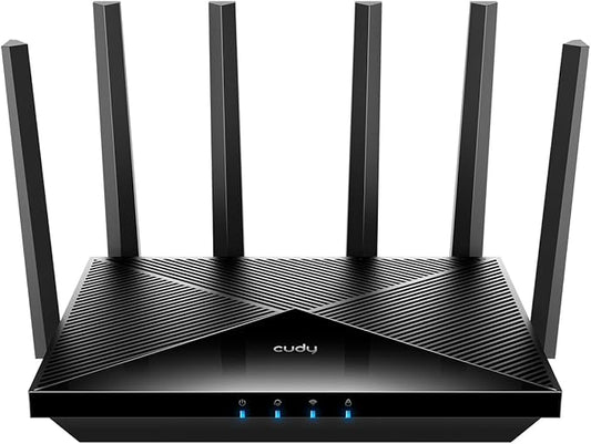 Cudy BE6500 WiFi 7 Router Dual Band Gigabit Gaming Router, 6500Mbps, VPN Client and Server, Cudy APP Control, Broadcom 2 GHz Quad-Core CPU, WR6500
