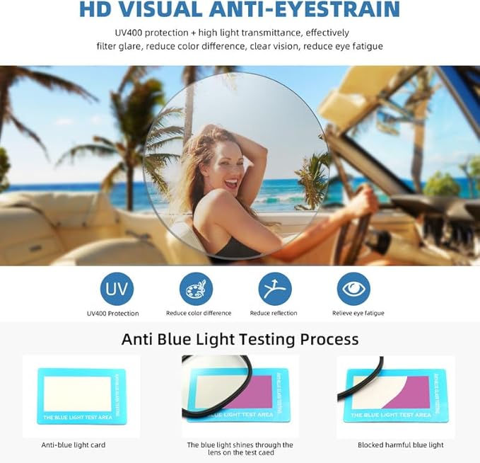 Reading Glasses for Women Men, 0.0 to 4.0 Strength, Lightweight Blue Light Blocking Readers with Spring Hinges (4-Pack) –Anti Eyestrain/UV Ray Eyeglasses/Trendy Classic/Fashion Frame (3.00x)