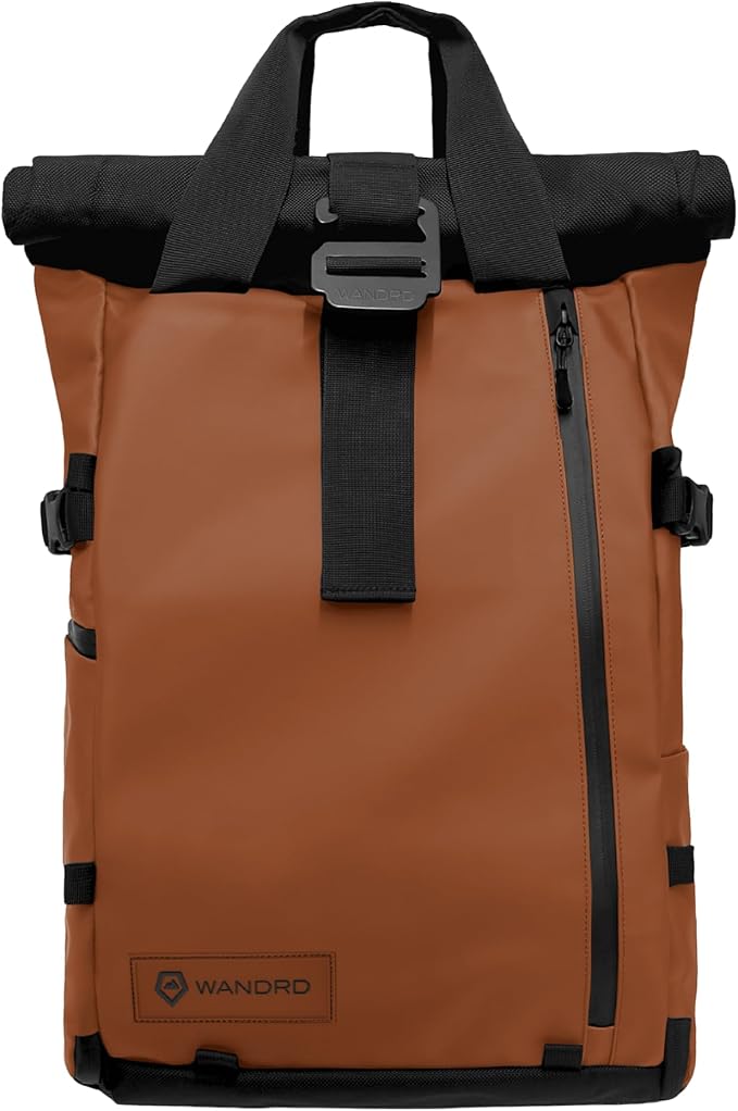 WANDRD PRVKE 31L, V3 Backpack: Weather-Resistant Travel & Camera Backpack with Laptop Sleeve, Quick Side Access, Clamshell Opening – Ideal Photography & Travel Bag (Sedona Orange)