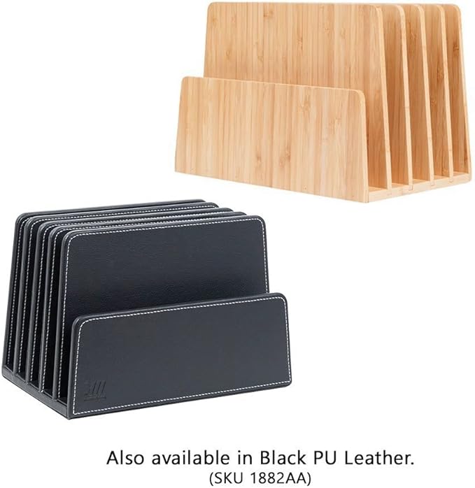 MobileVision Bamboo Multi Device Organizer for Smartphones, Tablets and Laptops, 5 Slots