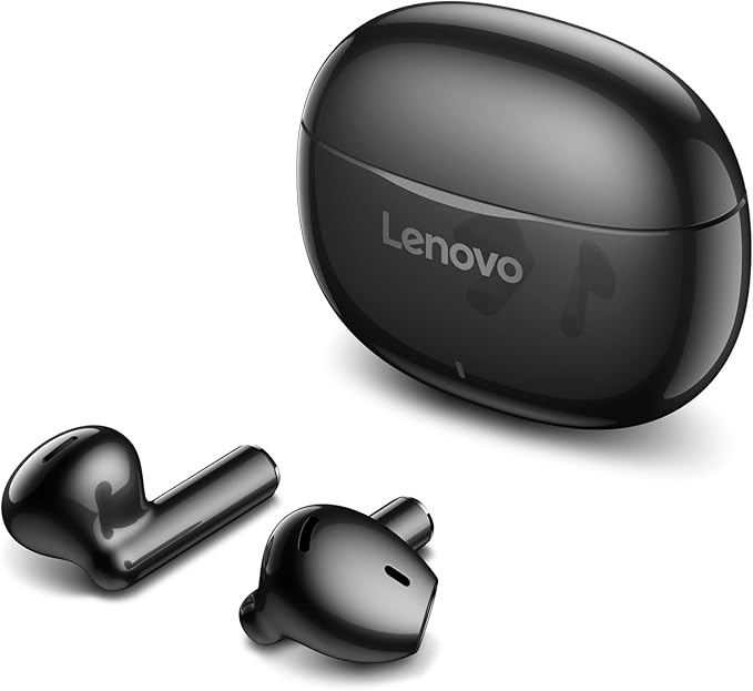 Lenovo E310 True Wireless Stereo Earbuds Bluetooth 5.3 ENC Noise-Cancelling Ear Buds with 13mm Speaker Type-C Charging 20h Battery Life for Music Calls Comfortable Fit Wireless Earbuds - Black