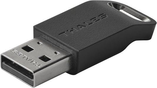 Thales - SafeNet eToken FIDO - FIDO2 Certified Security Key - Passwordless Phishing-Resistant Authentication for Web Apps, Devices & Desktops - USB-A