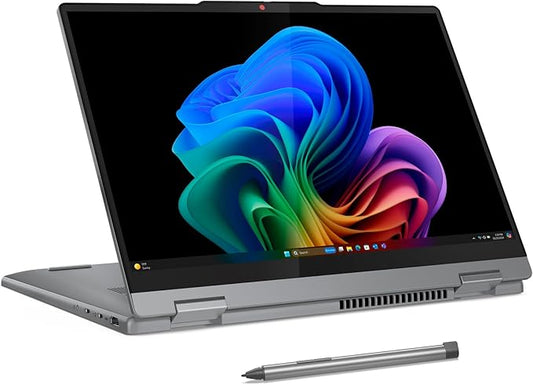 Lenovo IdeaPad 5X 2-in-1 Copilot+ Extra-Long Battery Life 14" WUXGA FHD+ OLED Touch Display 16GB Memory 512GB Storage Snapdragon X Plus 8-core Processor Windows 11 Home, Pen Included, Luna Gray