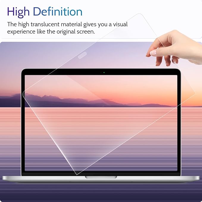 3-Pack Anti Blue Light Screen Protector for MacBook Air 13 Inch(2018-2021,M1)&MacBook Pro 13In(2016-2022,M1,M2), 13.3" Mac Laptop Glare Filter Uv Blocker Shield Cover Eye Protection Film