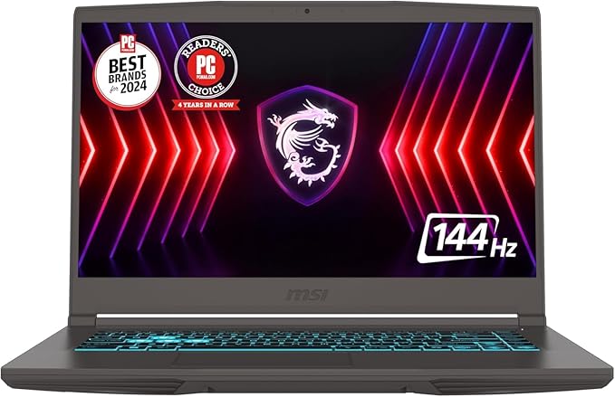 MSI Thin 15 Gaming Laptop 15.6" FHD IPS 144Hz Intel Octa-core i5-13420H (Beats i7-12650H) 16GB RAM 512GB SSD GeForce RTX 4060 Backlit USB-C Win11 w/ICP Hub