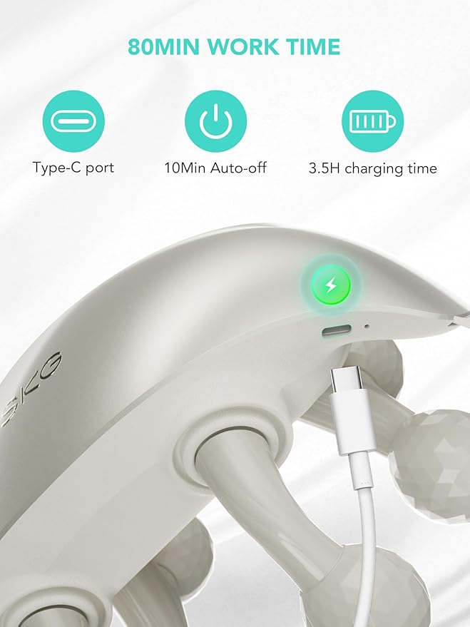 SKG Neck Massager for Pain Relief Deep Tissue 6D Kneading Cordless Shiatsu Neck and Shoulder Massager with Heat Electric Massage Gift Idea H7 Ultra